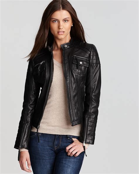 century 21 michael kors leather jacket|Michael Kors leather jacket.